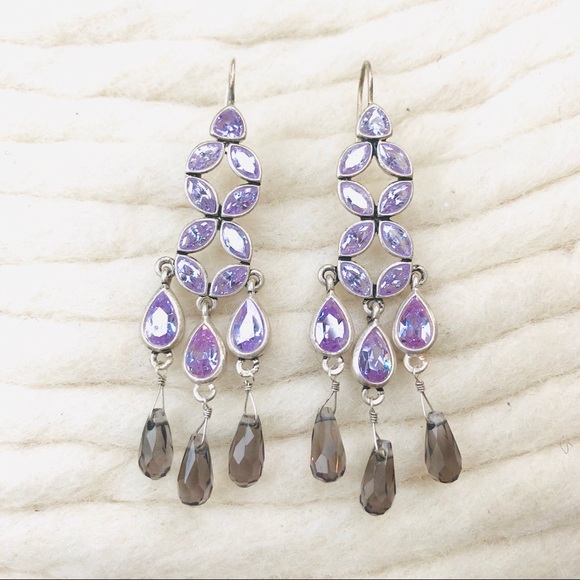 Kenneth Cole Jewelry - Kenneth Cole Amethyst Crystal Chandelier Earrings